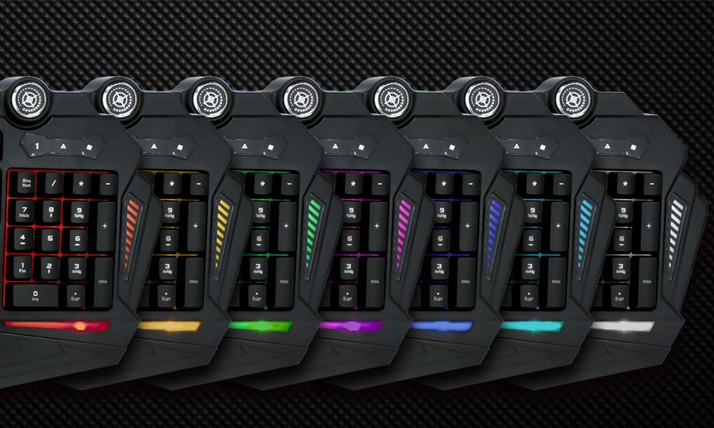 Opciones de iluminación del teclado Banshee